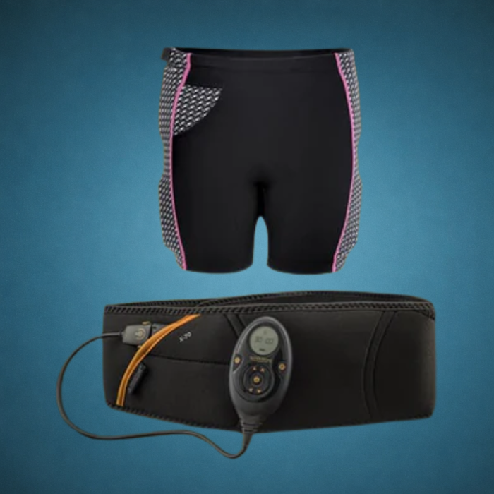 Abs7 Abdominal Toning Belt & Bottom Toner Women Bundle ( includes controller)